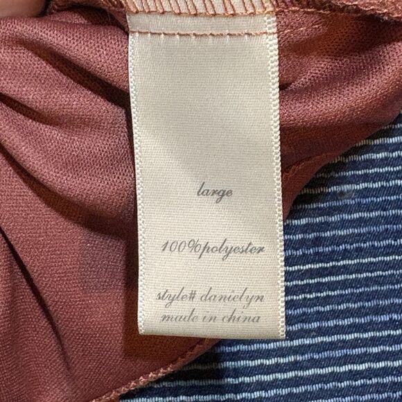 Altar’d State Danielyn Dress Womens L Brown Floral Cottagecore Puff Sleeve Boho - Picture 7 of 10